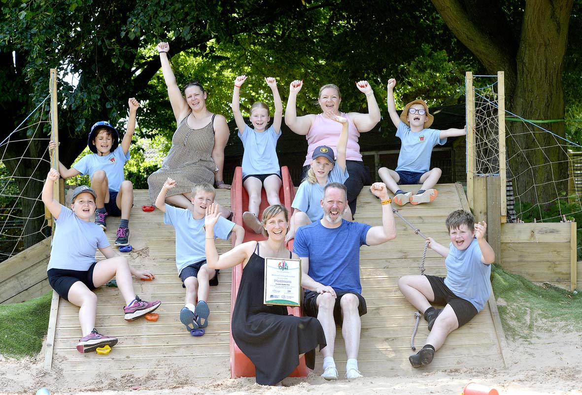 Playtime is platinum standard at Wellesbourne Primary School